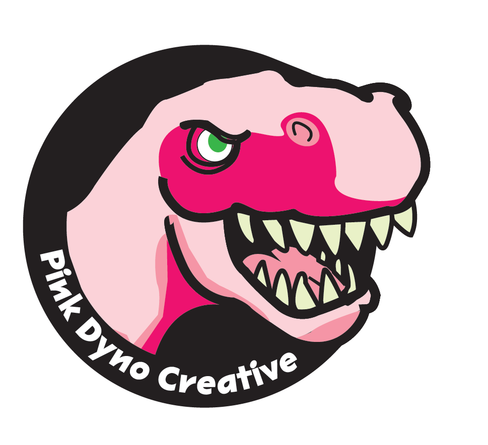 Pink Dyno Creative Logo