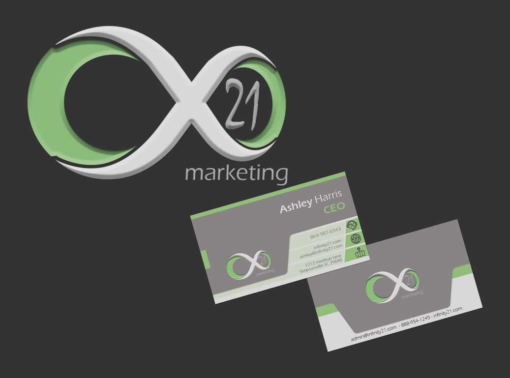 Infinity 21 marketing branding design