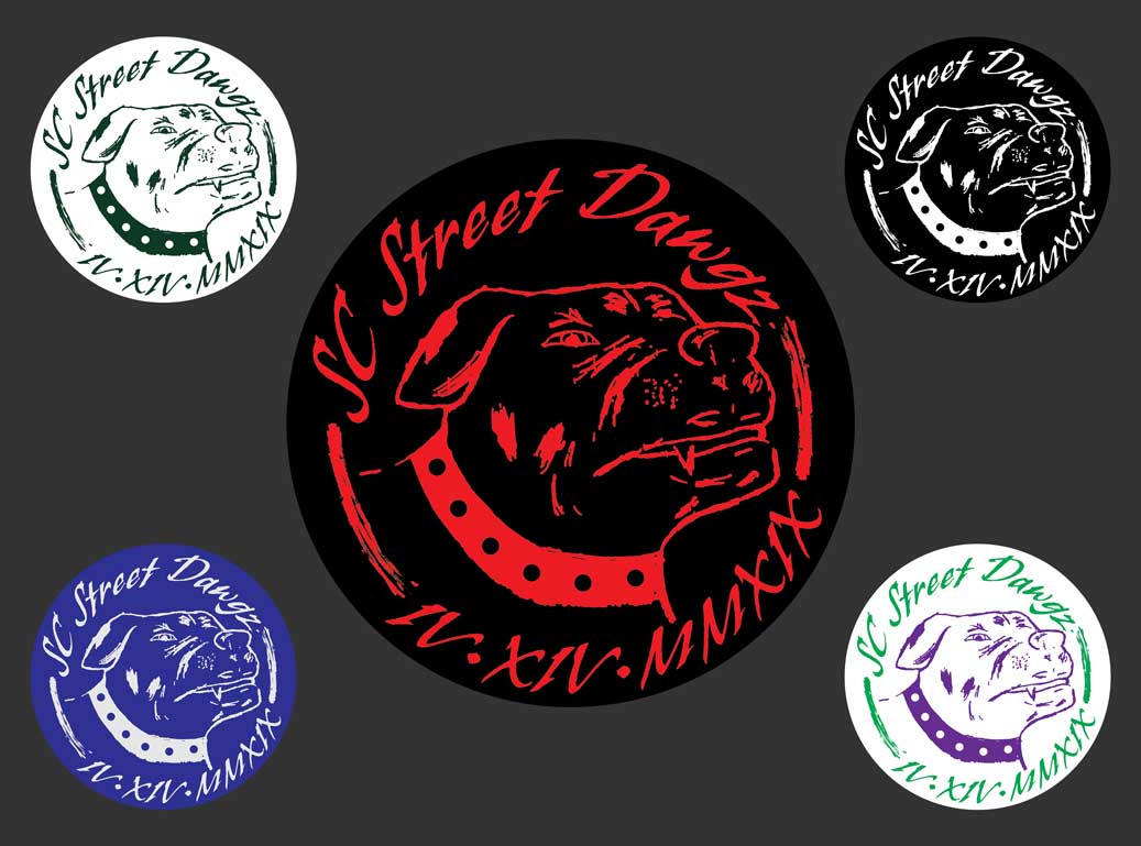 SC Street Dawgs Car Club Logo vectorization and printing